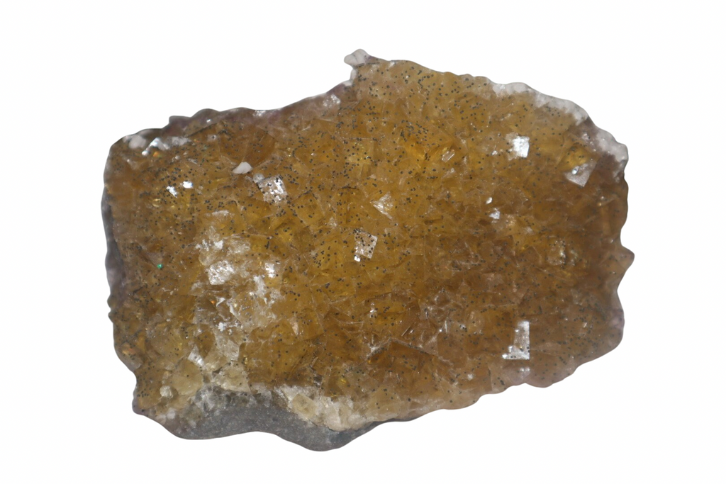 Cubic Honey Fluorite Cluster