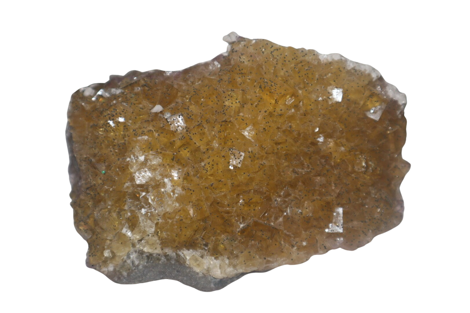 Cubic Honey Fluorite Cluster